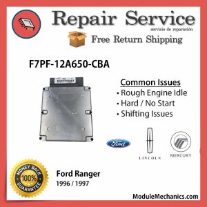 F7PF-12A650-CBA ECU - Repair Service |  Ford Ranger | ECM PCM Engine Control Computer OEM