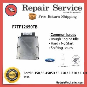 F7TF12650TB ECU - Repair Service |  Ford E-350 / E-450SD / F-250 / F-350 / F-450 | ECM PCM Engine Control Computer OEM
