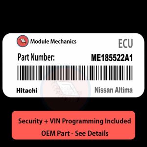 ME185522A1 ECU with PROGRAMMING - VIN & Security | Nissan Altima | ECM PCM Engine Control Computer OEM