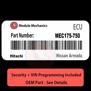 MEC175-750 ECU with PROGRAMMING - VIN & Security | Nissan Armada | ECM PCM Engine Control Computer OEM