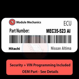 MEC35-523 AI  ECU with PROGRAMMING - VIN & Security | Nissan Altima  | ECM PCM Engine Control Computer OEM