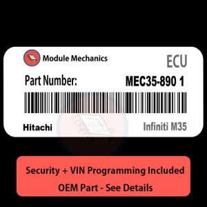 MEC35-890 1  ECU with PROGRAMMING - VIN & Security | Infiniti M35  | ECM PCM Engine Control Computer OEM