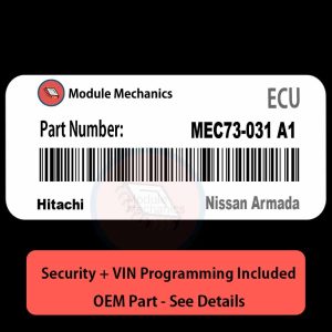 MEC73-031 A1  ECU with PROGRAMMING - VIN & Security | Nissan Armada  | ECM PCM Engine Control Computer OEM