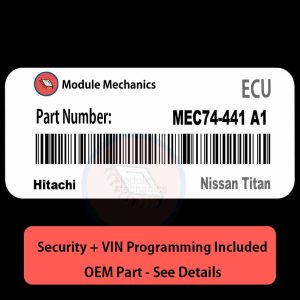 MEC74-441 A1 ECU with PROGRAMMING - VIN & Security | Nissan Titan | ECM PCM Engine Control Computer OEM