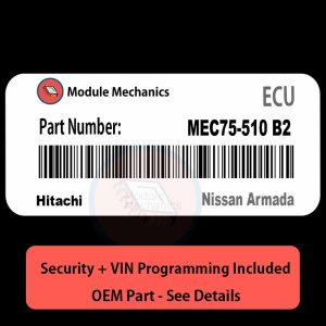 MEC75-510 B2  ECU with PROGRAMMING - VIN & Security | Nissan Armada  | ECM PCM Engine Control Computer OEM