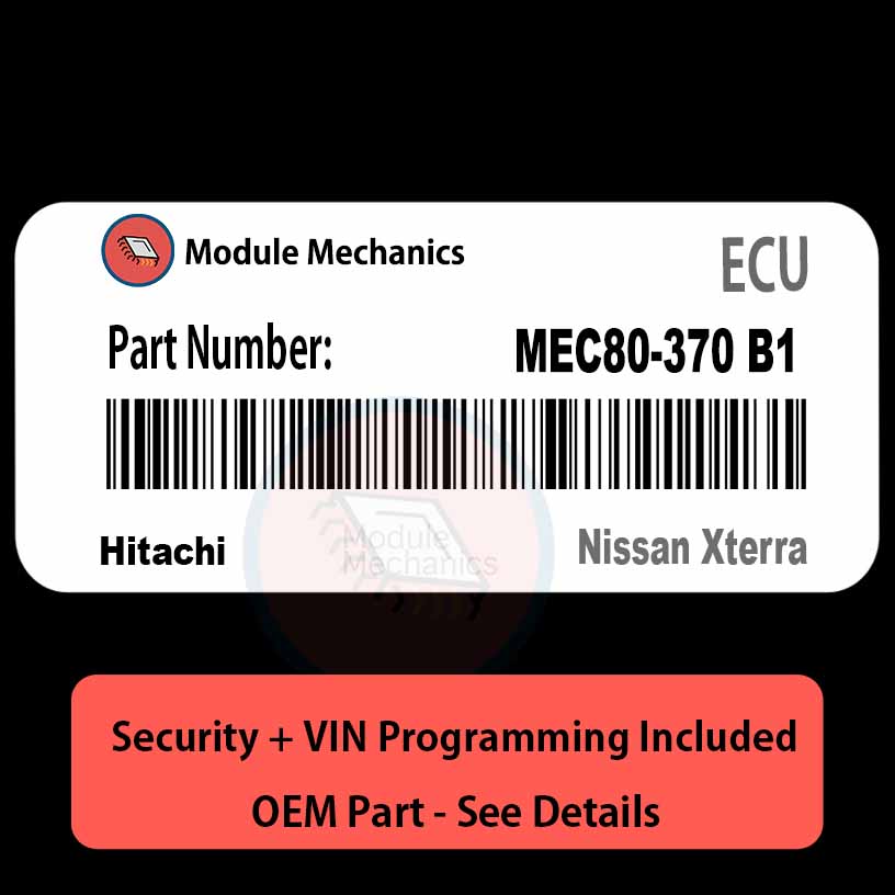 MEC80-370 B1 ECU with PROGRAMMING - VIN & Security | Nissan Xterra