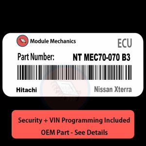NT MEC70-070 B3 ECU with PROGRAMMING - VIN & Security | Nissan Xterra | ECM PCM Engine Control Computer OEM