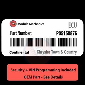 P05150876 ECU with PROGRAMMING - VIN & Security | Chrysler Town & Country  | ECM PCM Engine Control Computer OEM