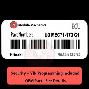 U0 MEC71-170 C1 ECU with PROGRAMMING - VIN & Security | Nissan Xterra | ECM PCM Engine Control Computer OEM