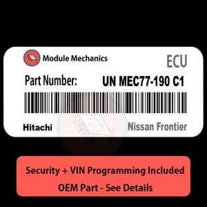 UN MEC77-190 C1  ECU with PROGRAMMING - VIN & Security | Nissan Frontier  | ECM PCM Engine Control Computer OEM