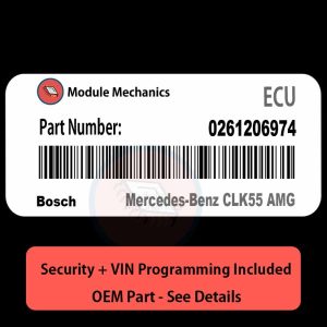 0261206974 ECU with PROGRAMMING - VIN & Security | Mercedes-Benz CLK55 AMG | ECM PCM Engine Control Computer OEM