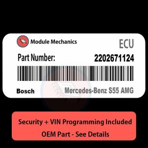2202671124 ECU with PROGRAMMING - VIN & Security | Mercedes-Benz S55 AMG | ECM PCM Engine Control Computer OEM