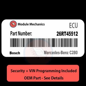 26RT45512 ECU with PROGRAMMING - VIN & Security | Mercedes-Benz C280  | ECM PCM Engine Control Computer OEM