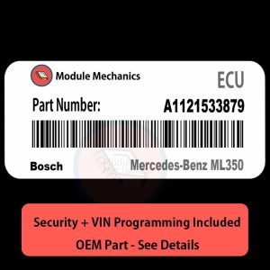 A1121533879 ECU with PROGRAMMING - VIN & Security | Mercedes-Benz ML350 | ECM PCM Engine Control Computer OEM