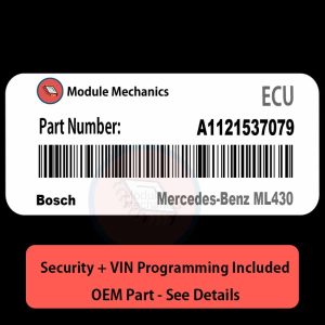 A1121537079 ECU with PROGRAMMING - VIN & Security | Mercedes-Benz ML430  | ECM PCM Engine Control Computer OEM