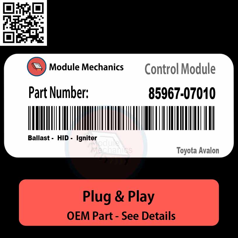 85967-07010 Ballast, HID, Igniter Module OEM | Toyota Avalon 85967-07010 Ballast, HID, Igniter Module OEM | Toyota Avalon