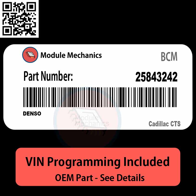25843242 BCM - PLUG & PLAY | Cadillac CTS | BCU BCM Body Control Module OEM 25843242 BCM - PLUG & PLAY | Cadillac CTS | BCU BCM Body Control Module OEM