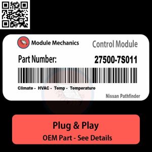 27500-7S011 Climate, HVAC, Temp, Temperature Module OEM | Nissan Pathfinder
