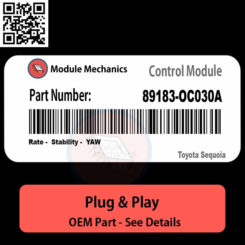 89183-OC030A Rate, Stability, YAW Module OEM | Toyota Sequoia 89183-OC030A Rate, Stability, YAW Module OEM | Toyota Sequoia