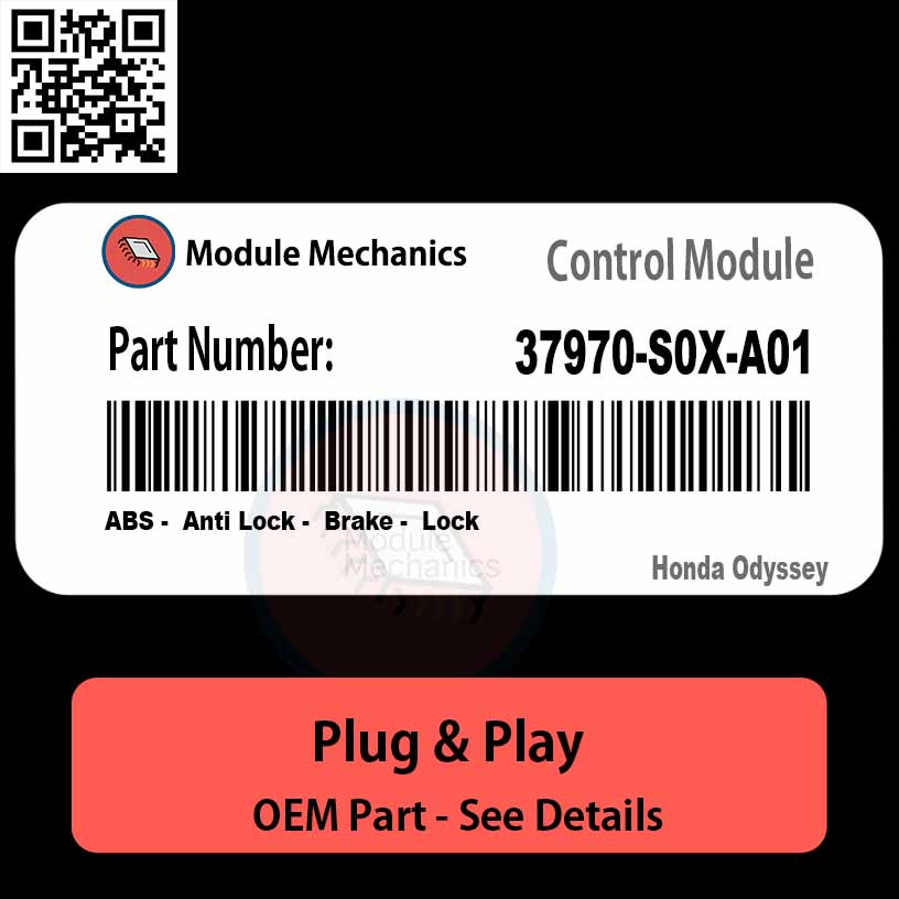 37970-S0X-A01 ABS, Anti Lock, Brake, Lock Module OEM | Honda Odyssey 37970-S0X-A01 ABS, Anti Lock, Brake, Lock Module OEM | Honda Odyssey
