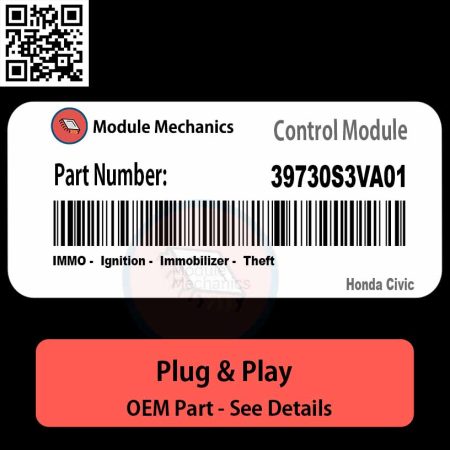 IMMO - Ignititon - Immobilizer - Theft Control Module Honda Civic