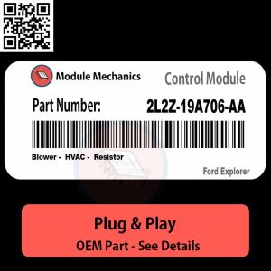 2L2Z-19A706-AA Blower, HVAC, Resistor Module OEM | Ford Explorer