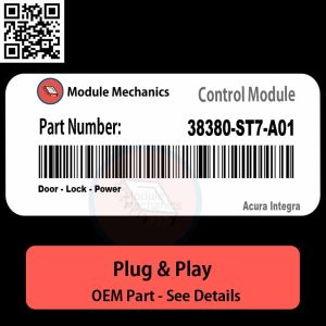 38380-ST7-A01 Door, Lock, Power Module OEM | Acura Integra