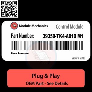 39350-TK4-A010 M1 Tire, Pressure Module OEM | Acura ZDX