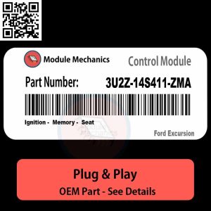 3U2Z-14S411-ZMA Ignition, Memory, Seat Module OEM | Ford Excursion