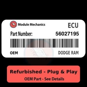 56027195 ECU - PLUG & PLAY - | Dodge Ram 5.9L | ECM PCM BCM Engine Control Computer OEM