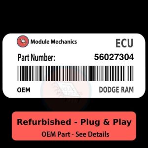 56027304 ECU - PLUG & PLAY - | Dodge Ram 5.9L | ECM PCM BCM Engine Control Computer OEM