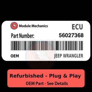 56027368 ECU - PLUG & PLAY |  Jeep Wrangler 4.0 | ECM PCM BCM Engine Control Computer OEM