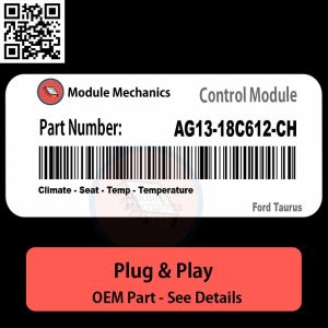 AG13-18C612-CH Climate, Seat, Temp, Temperature Module OEM | Ford Taurus