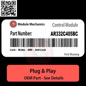 AR332C405BC Lock, Brake, ABS, Anti-Lock Module OEM | Ford Mustang