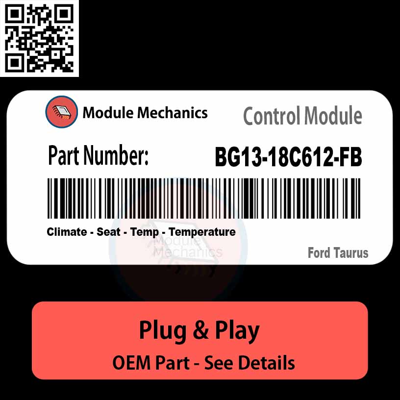 BG13-18C612-FB Climate, Seat, Temp, Temperature Module OEM | Ford Taurus BG13-18C612-FB Climate, Seat, Temp, Temperature Module OEM | Ford Taurus