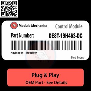 DE8T-19H463-DC Navigation, Receiver Module OEM | Ford Focus
