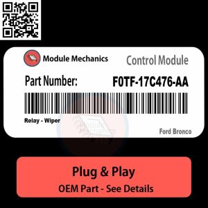 F0TF-17C476-AA Relay, Wiper Module OEM | Ford Bronco