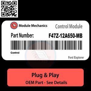 F47Z-12A650-MB Control Module OEM | Ford Explorer