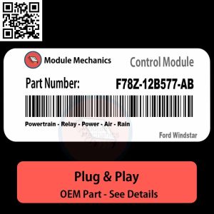 F78Z-12B577-AB Powertrain, Relay, Power, Air, Rain Module OEM | Ford Windstar