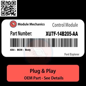XU7F-14B205-AA 4X4, BCM, Body Module OEM | Ford Explorer
