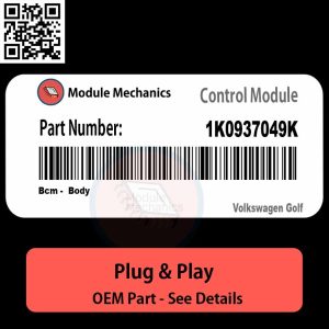1K0937049K Bcm, Body Module OEM | Volkswagen Golf