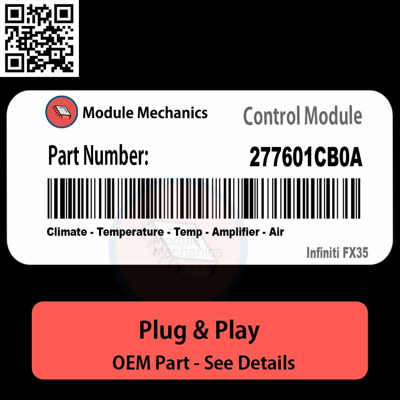 277601CB0A Climate, Temperature, Temp, Amplifier, Air Module OEM | Infiniti FX35 277601CB0A Climate, Temperature, Temp, Amplifier, Air Module OEM | Infiniti FX35