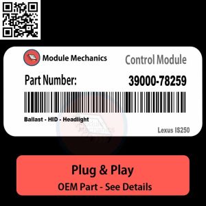 39000-78259 Ballast, HID, Headlight Module OEM | Lexus IS250