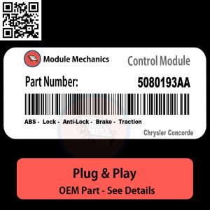 5080193AA ABS, Lock, Anti-Lock, Brake, Traction Module OEM | Chrysler Concorde