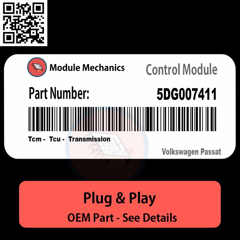 5DG007411 Tcm, Tcu, Transmission Module OEM | Volkswagen Passat 5DG007411 Tcm, Tcu, Transmission Module OEM | Volkswagen Passat