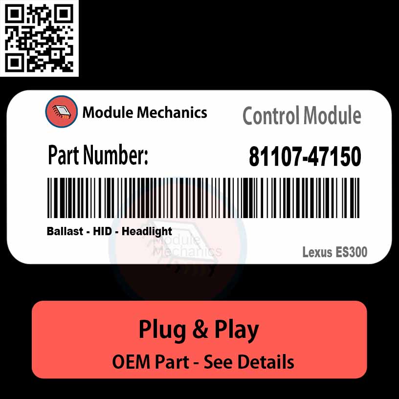 81107-47150 Ballast, HID, Headlight Module OEM | Lexus ES300 81107-47150 Ballast, HID, Headlight Module OEM | Lexus ES300