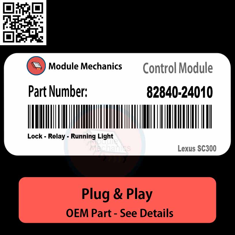 82840-24010 Lock, Relay, Running Light Module OEM | Lexus SC300 82840-24010 Lock, Relay, Running Light Module OEM | Lexus SC300