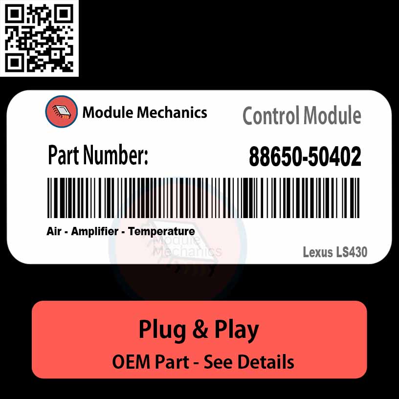 88650-50402 Air, Amplifier, Temperature Module OEM | Lexus LS430 88650-50402 Air, Amplifier, Temperature Module OEM | Lexus LS430