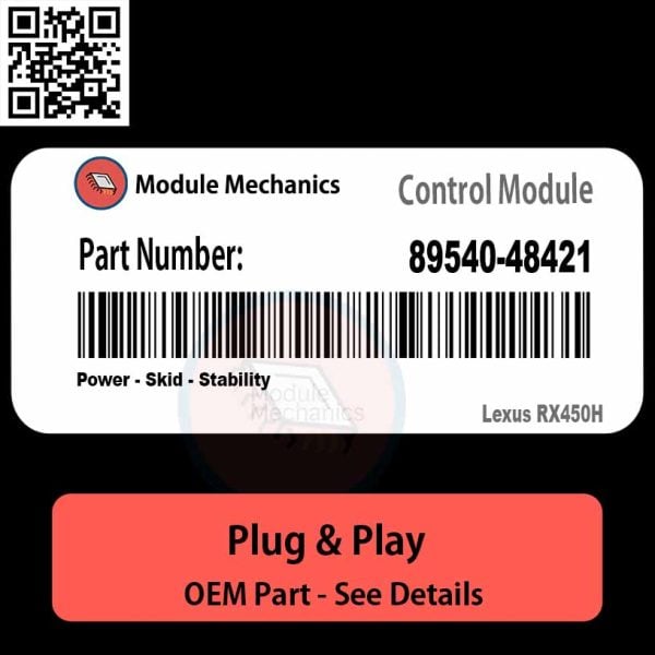 89540-48421 Power, Skid, Stability Module OEM | Lexus RX450H - Module ...