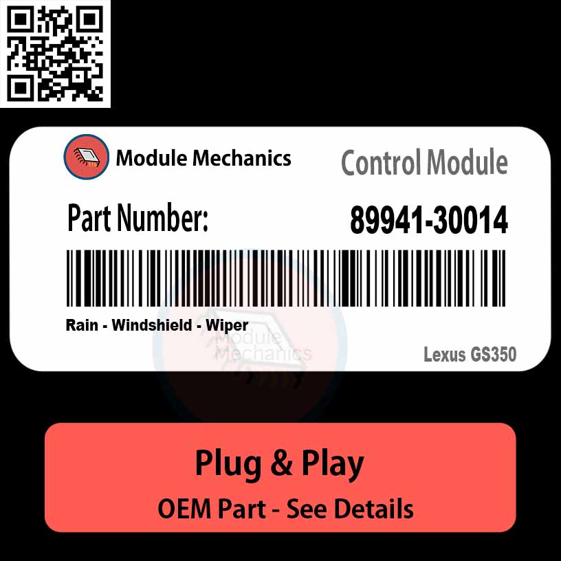 89941-30014 Rain, Windshield, Wiper Module OEM | Lexus GS350 89941-30014 Rain, Windshield, Wiper Module OEM | Lexus GS350